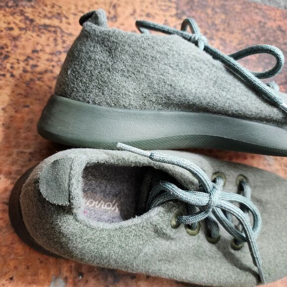 allbirds Women's Wool Runners - Tuke Matcha (Dark Green) 396 - Picture 6 of 14